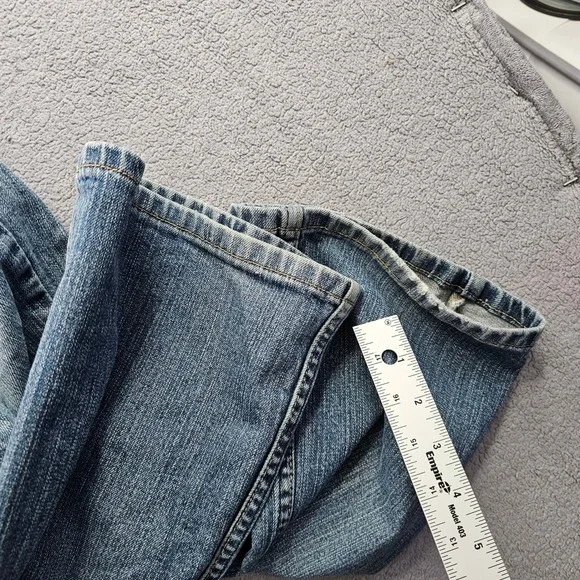 Signature by Levi Strauss & Co. Bootcut Jeans Women's 10 Blue Stretch Low Rise - Picture 9 of 15